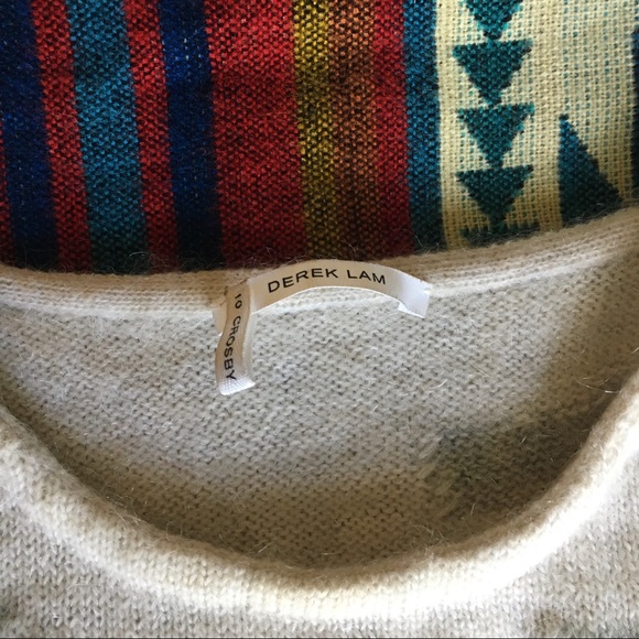{derek lam} gray wool/mohair/cashmere sweater - Picture 2 of 4